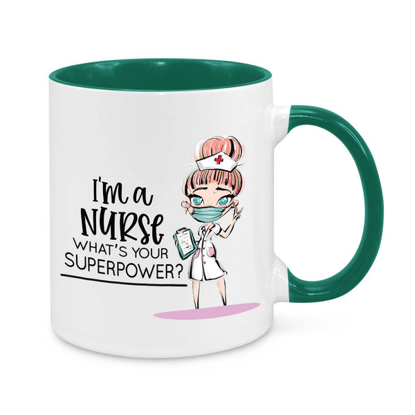 I am Nurse, what is Your Superpower? Novelty Mug