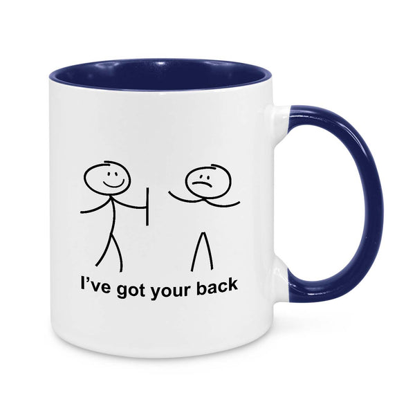 I've Got Your Back – Funny Stick Figure Coffee Mug