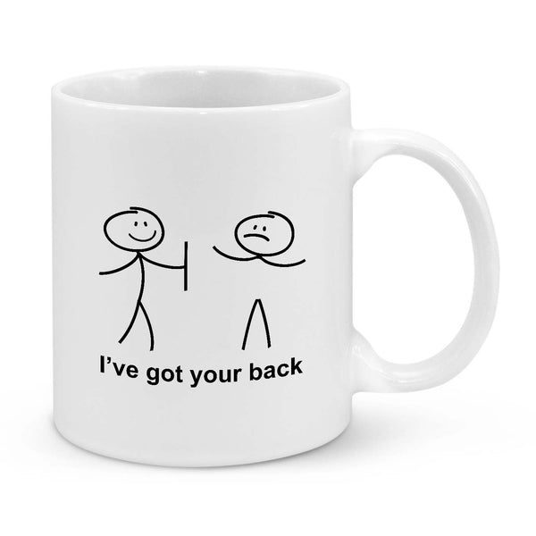 I've Got Your Back – Funny Stick Figure Coffee Mug