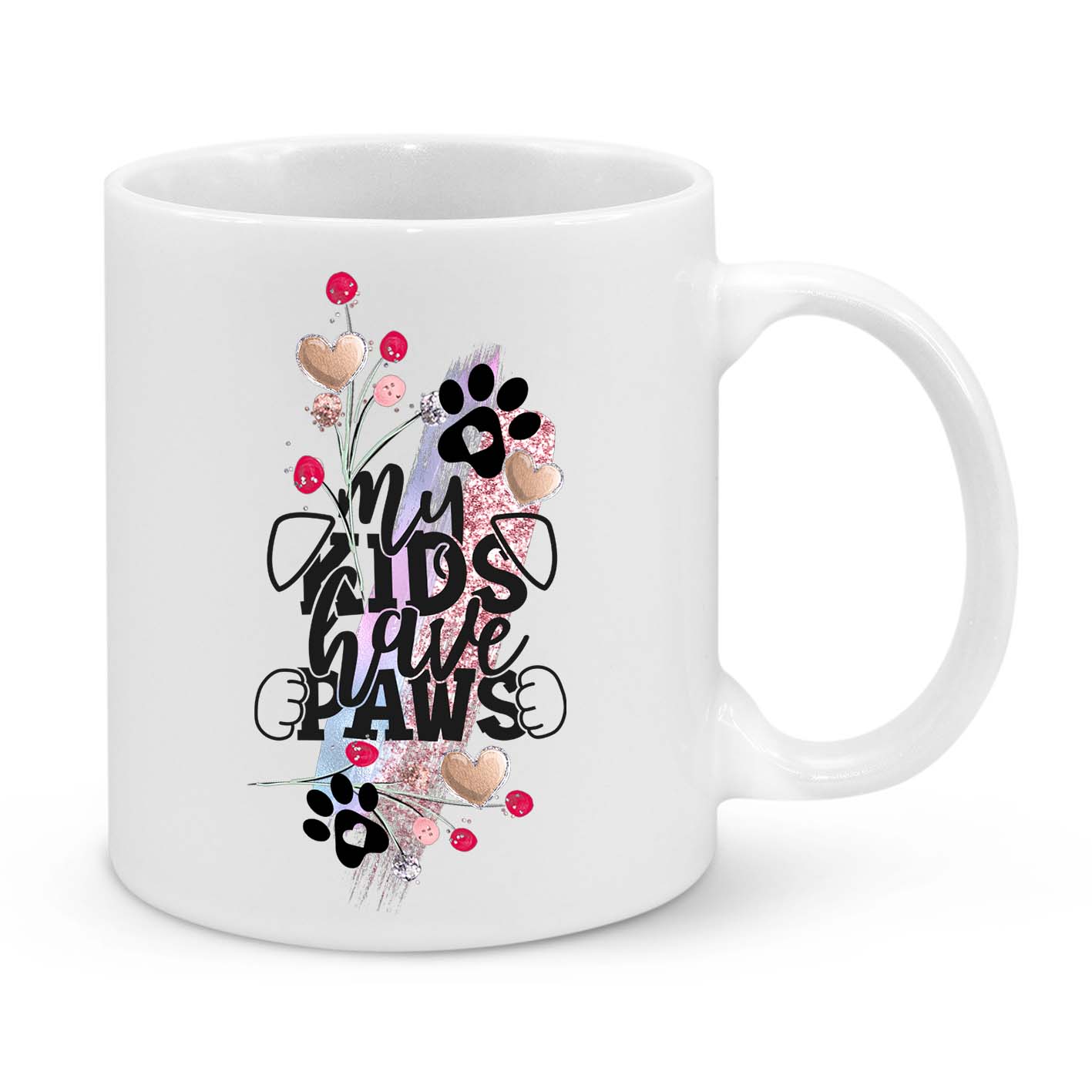 My Kids Have Paws Novelty Mug