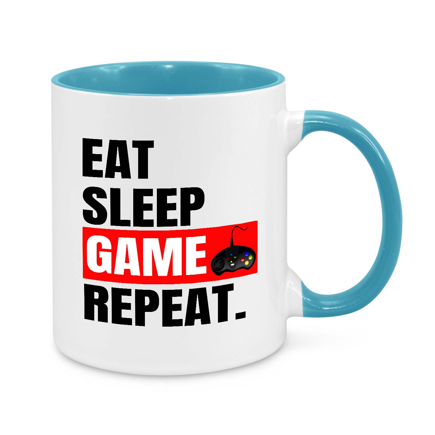 Eat-Sleep-Game-Repeat Novelty Mug