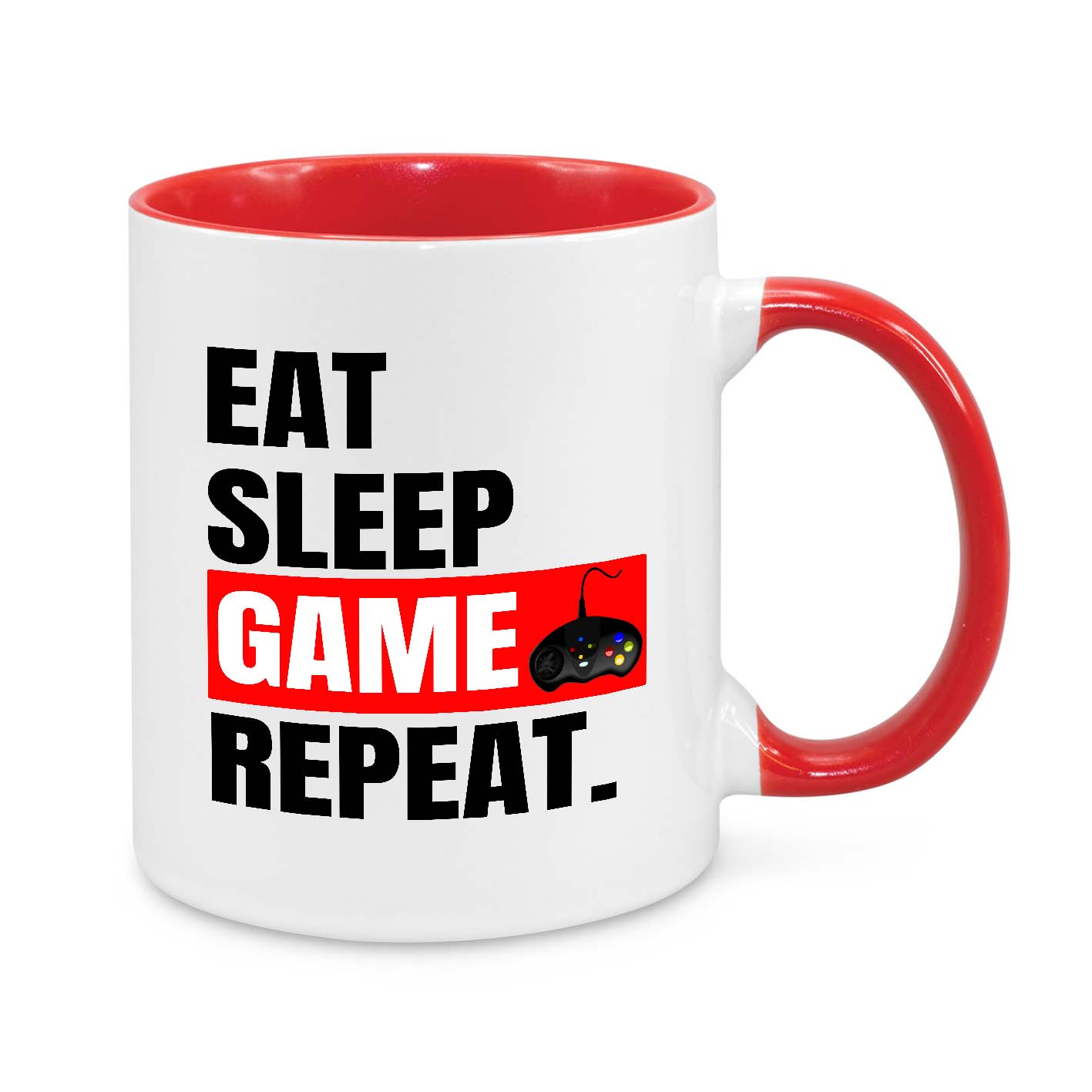 Eat-Sleep-Game-Repeat Novelty Mug