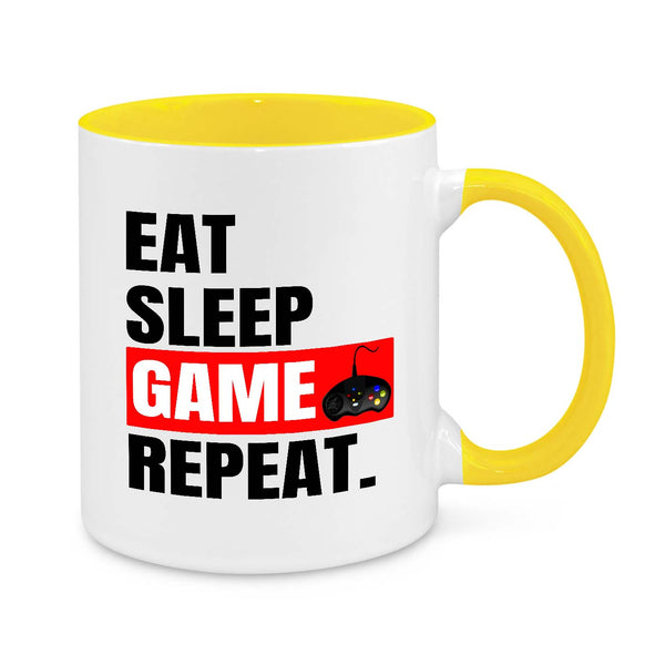 Eat-Sleep-Game-Repeat Novelty Mug