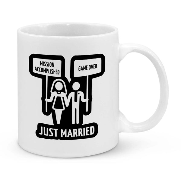 "Game Over – Just Married" Funny Wedding Mug