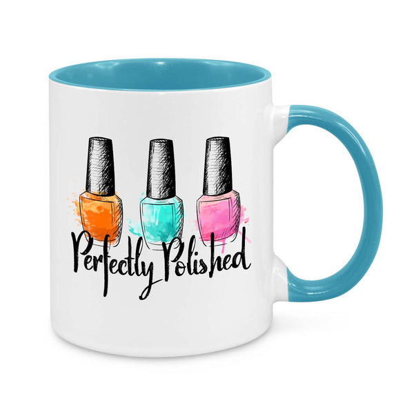 Perfectly Polished Mug – Cute Nail Polish Coffee Cup for Nail Technicians & Beauty Lovers