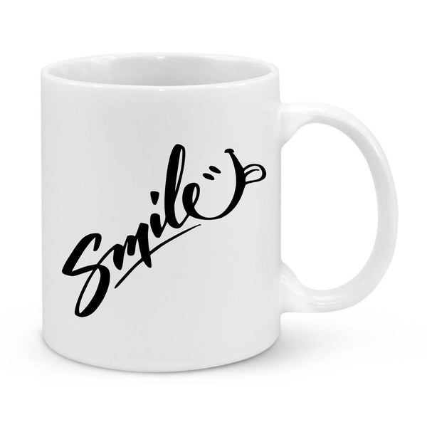 Positive Vibes Coffee Mug – "Smile" Motivational 11oz Mug