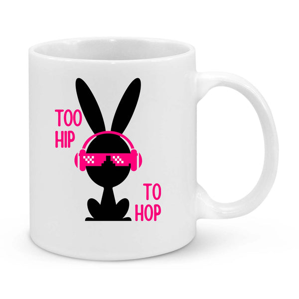 Too Hip to Hop Bunny 11oz Novelty Mug